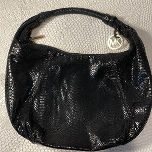 Michael Kors black leather purse